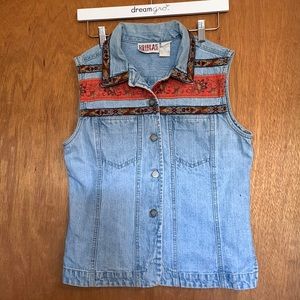 Vintage Bill Blass jeans vest